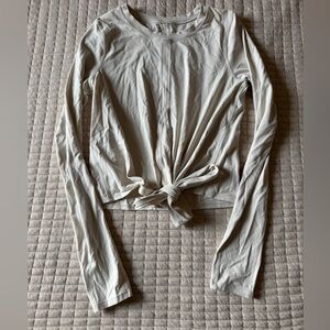 lululemon athletica Cream Long Sleeve Tee